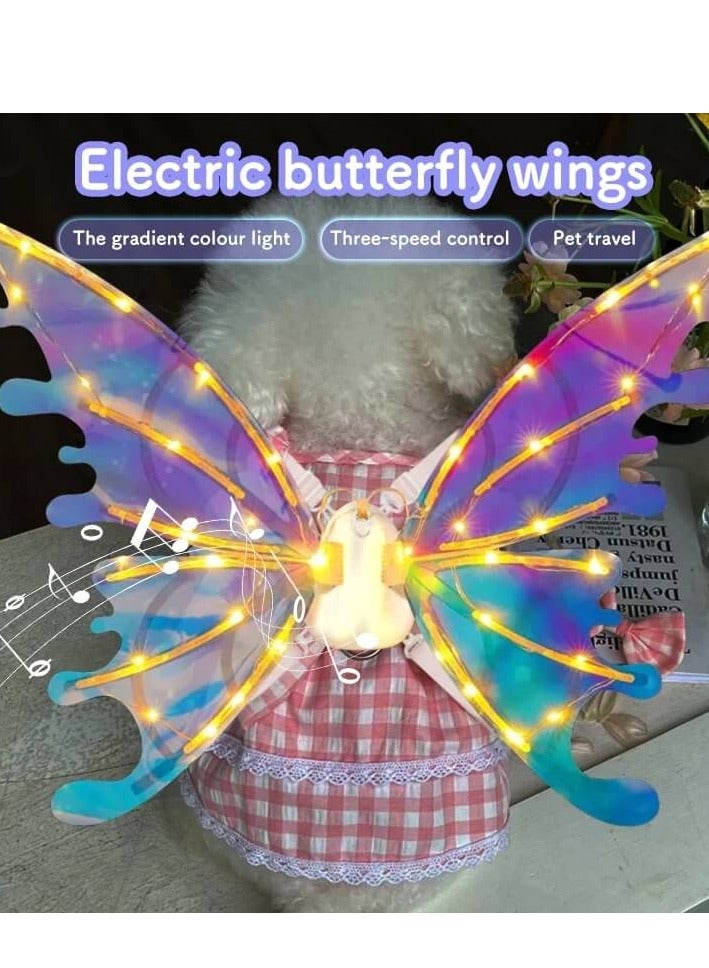 إكسسوار زي قطعة خلفية على شكل فراشة مضيئة - تصميم جناح مضيء LED للمهرجانات والحفلات والحفلات التنكرية - Image 4