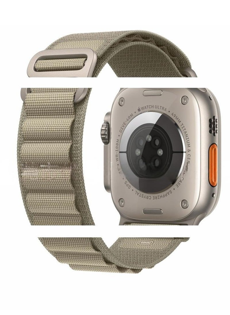 XICEN 3 Pack for Apple Watch Alpine Loop Band 49mm 45mm 44mm 42mm , Adjustable Metal C-Hook, Nylon Woven Sport Strap for iWatch Series Ultra/8/7/SE/6/5/4/3/2/1 Multicolor  - Image 3