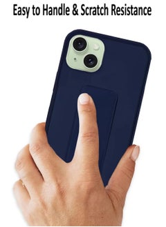 ARMOR Case Cover For iPhone 15 Plus With Magnetic Hand Grip 3 in 1 Dark Blue  - Image 3