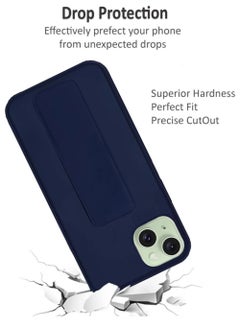 ARMOR Case Cover For iPhone 15 Plus With Magnetic Hand Grip 3 in 1 Dark Blue  - Image 2