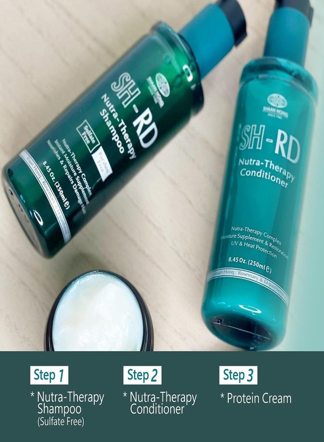 Sh Rd SH-RD Nutra-Therapy Shampoo for Dry, Damaged, Color-Treated, Frizzy & Bleached Hair | Repair Treatment with Proteins for Split Ends & Moisture | Sulfate-Free - 8.45oz/250ml - Image 5