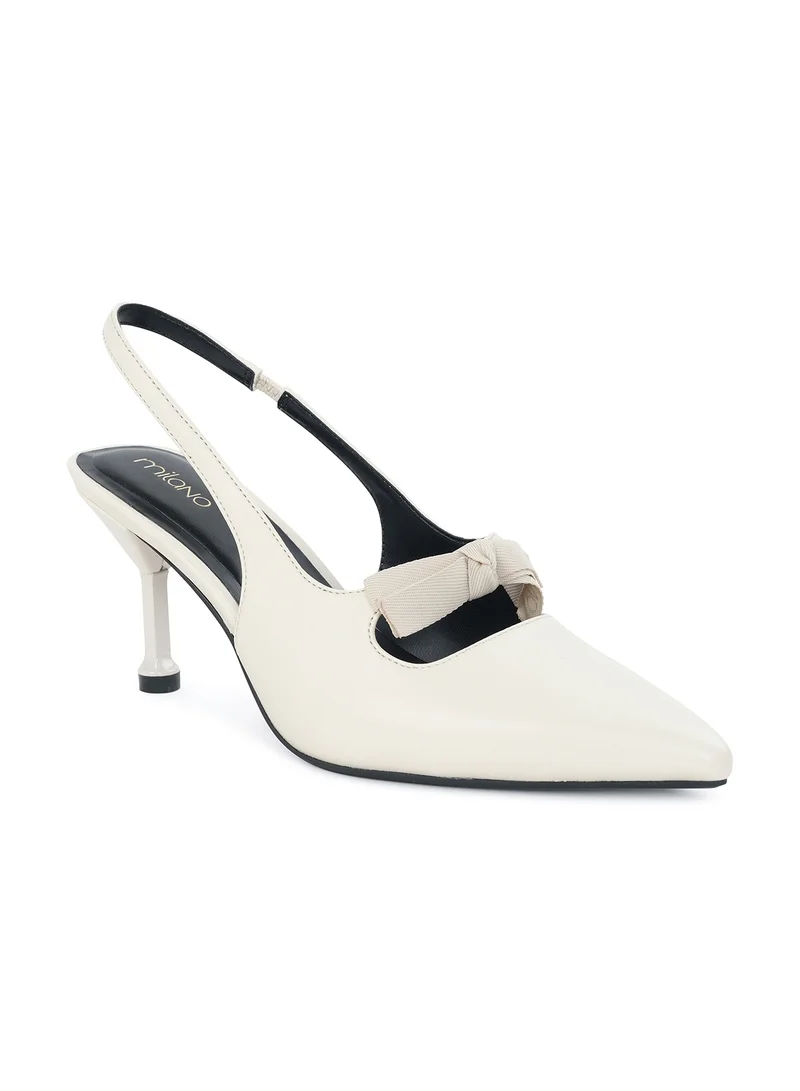ميلانو Nayra Slingback Stilleto Heel - Ivory