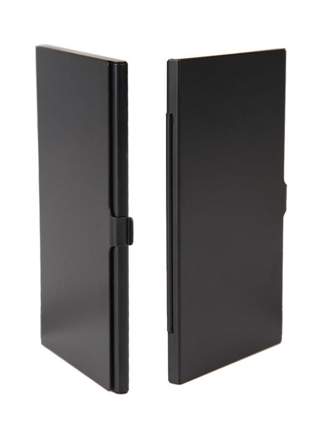 Aluminum Alloy Rectangular Memory Card Holder Protective Case Black - Image 4