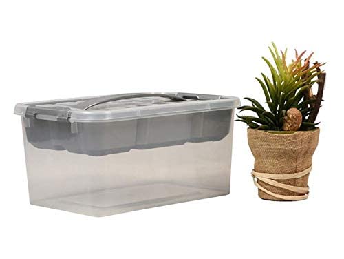 NOW & ZEN Pack of 2 Multipurpose Plastic Handy Medical Storage Box with Removable Inner Tray and Carrying Handle - Image 5