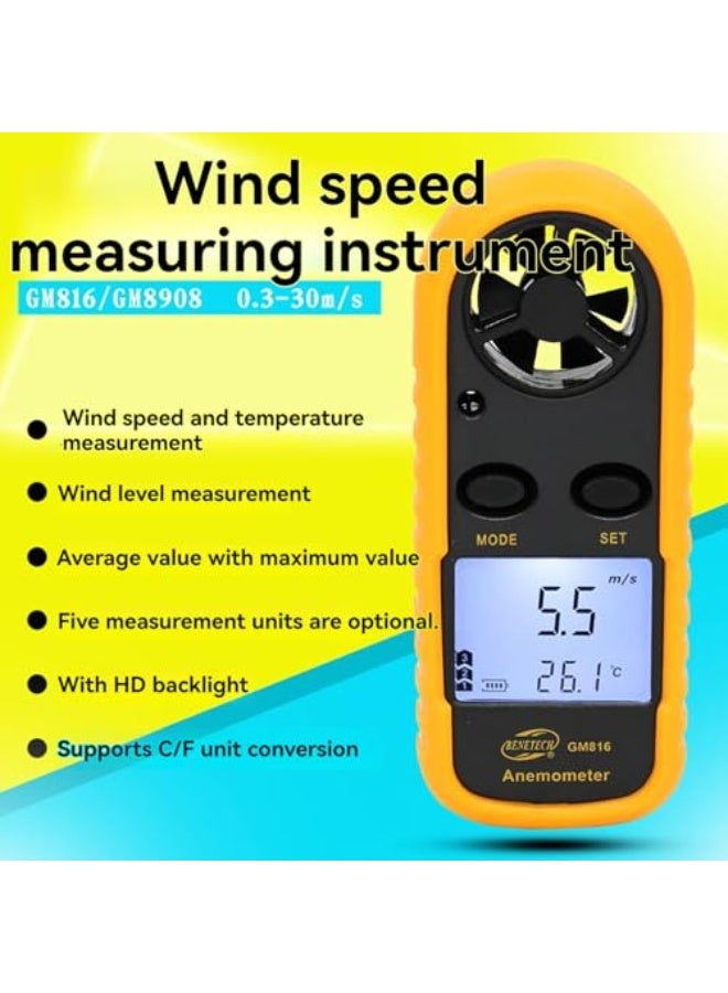 Labymos GM816 Anemometer Digital Anemometer Anemometer Wind Anemometer - Image 2