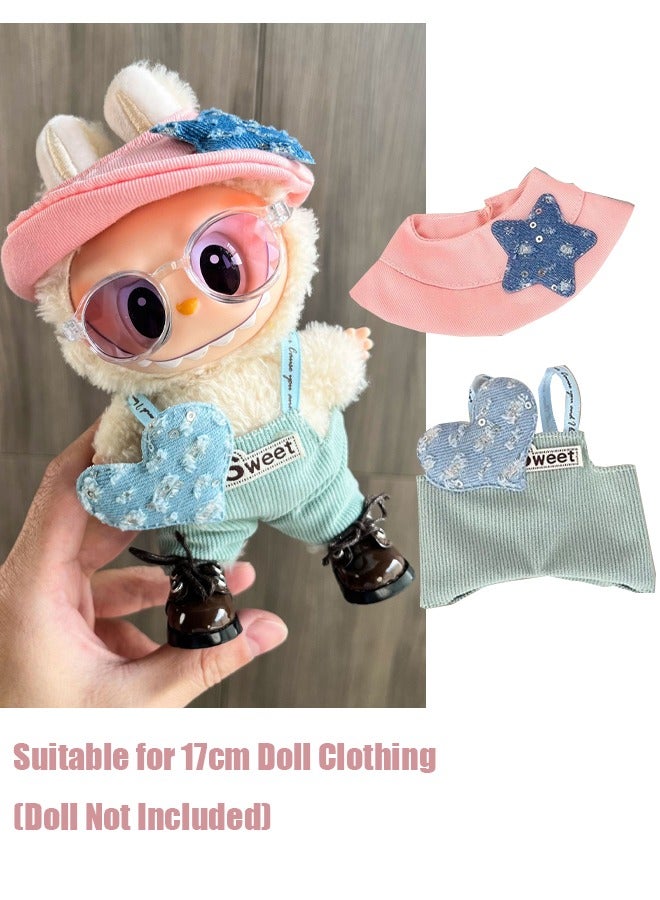 Labubu Clothing Accessories 17cm Doll Clothes, Teddy Bear Clothes Formal Casual Suit Plush Toy Clothes, Suitable for 6.7 Inch Doll Clothes Role Play Costumes - Image 1