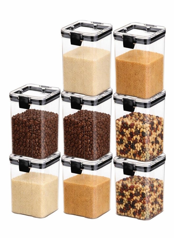 DNkitch Look Air Tight Container For Kitchen Storage Set, Kitchen Containers Set, Kitchen Accessories Items, Kitchen & Pantry Organizer 700 ml (8) - Image 1