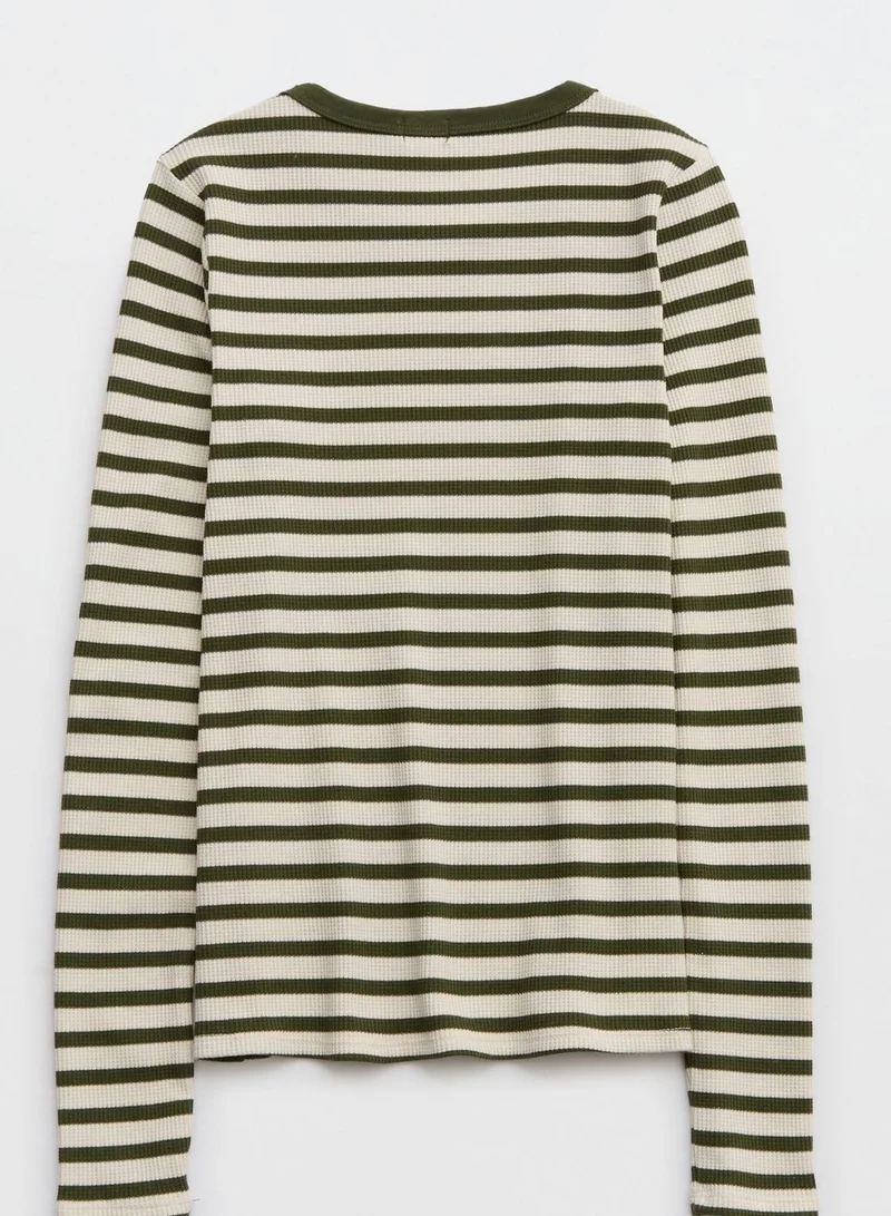 Aerie Striped Crew Neck T-Shirt