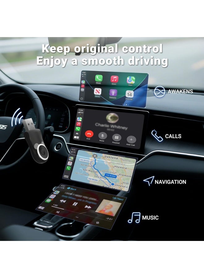 Ottocast CA520 Wireless CarPlay Baby Car Camera for iPhone, 1080P HD Rear Seat Baby Monitor with Night Vision, 150° Wide View, Low Latency, Plug & Play for Factory Wired CarPlay Vehicles - Image 5
