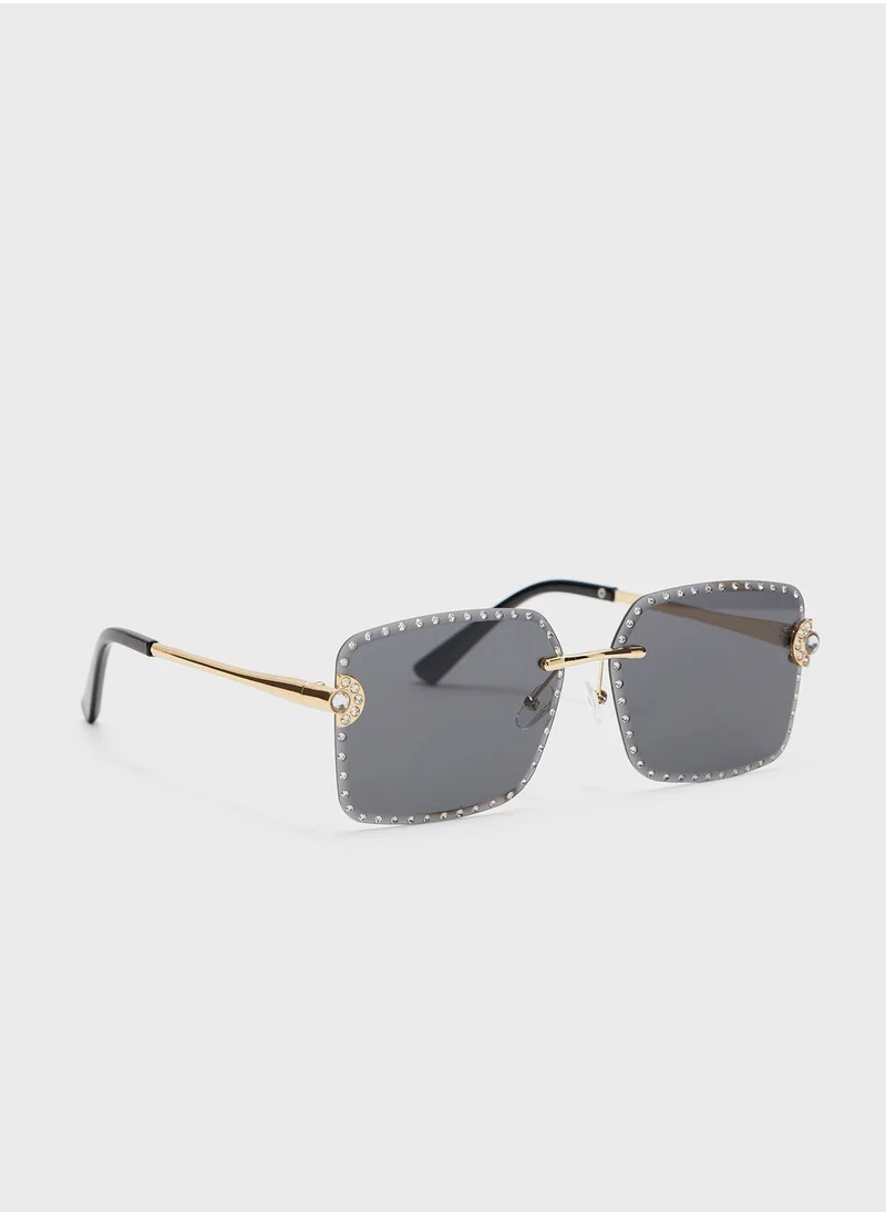 ايلا Jeweled Square Sunglassess