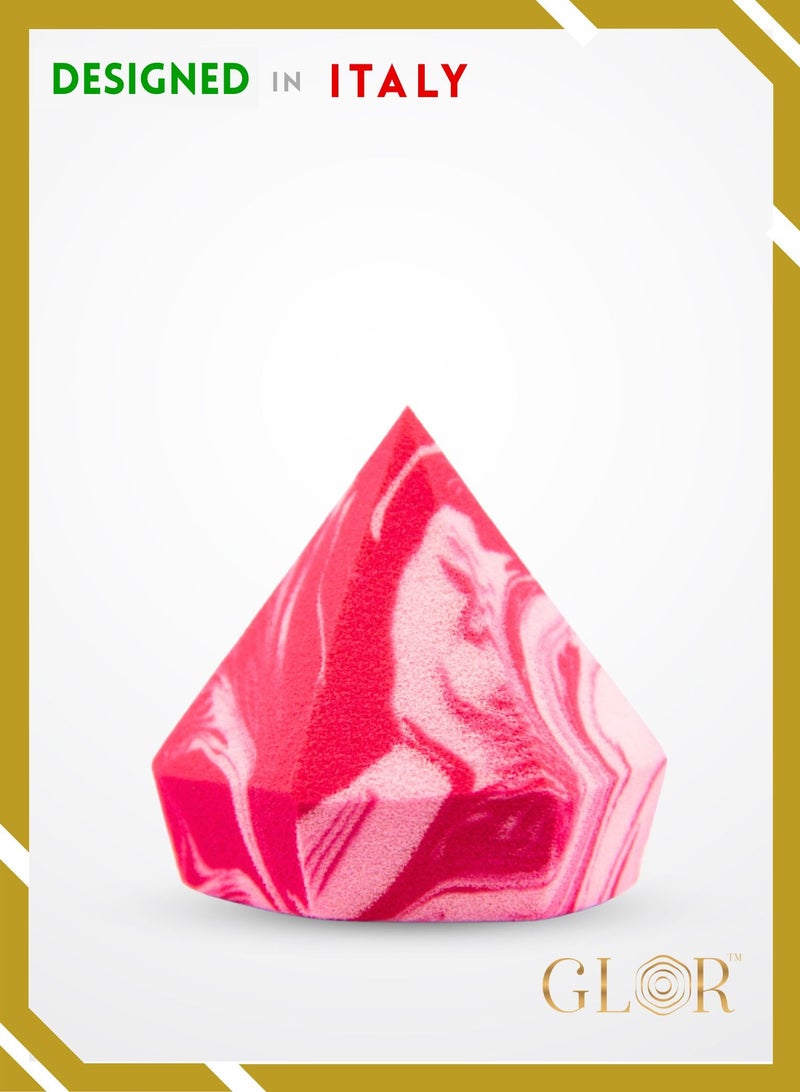 غلور  إسفنجة مكياج إليغانس بيوتي بلندر – خالية من اللاتكس، احترافية لتطبيق كريم الأساس، البودرة والكريم، للاستخدام الرطب والجاف، نباتية وخالية من القسوة - Image 1