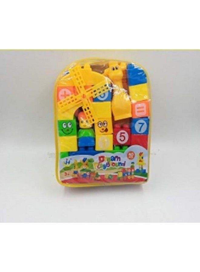 Brunte My Dream Blocks Educational Game Building Blocks with Design for The Kids,Multicolor