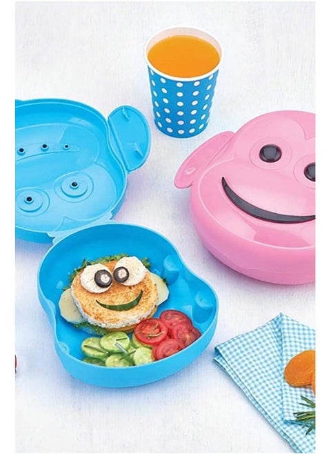 Q-Lux Funny Monkey Lunch Box, Assorted, L618