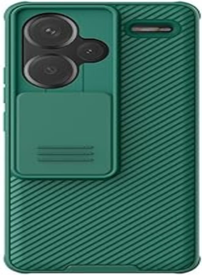 Nillkin Phone Case for Redmi Note 13 Pro Plus 5G, with Slide Camera Cover Nillkin Slim Stylish Protective Cover (Green) 