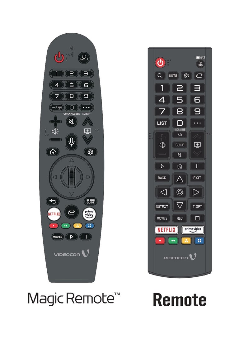 فيديوكون تلفزيون 65 بوصة بدقة 4K UHD مدعوم من LG WebOS Edgeless مع جهاز التحكم عن بعد السحري Dolby Audio وحامل الحائط في الصندوق E65ELWO1100 - Image 5