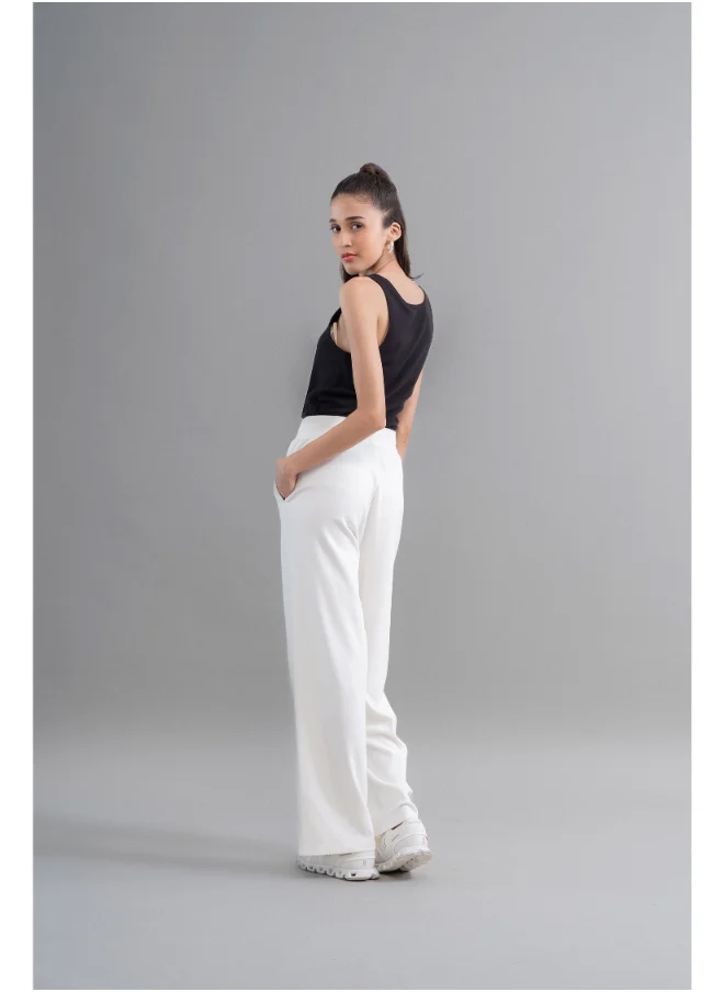 نسيسير SnugKnit Ivory Flared Pant