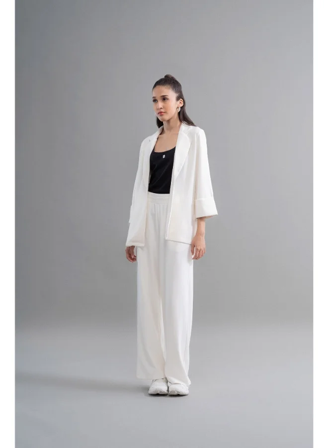 NeceSera Snugknit Ivory Flared Pant