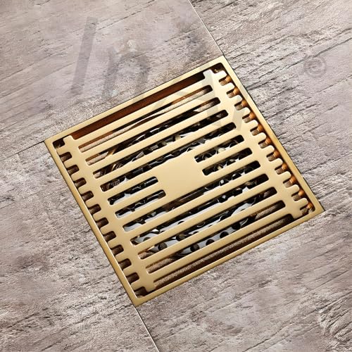 InArt Antique Brass Floor Drain Jali with Anti-Foul Cockroach Trap for Bathroom & Kitchen | Easy Clean, Durable, Fits 4" Pipes, Bronze Finish (Antique 1) - 5 Year Warranty - Image 3