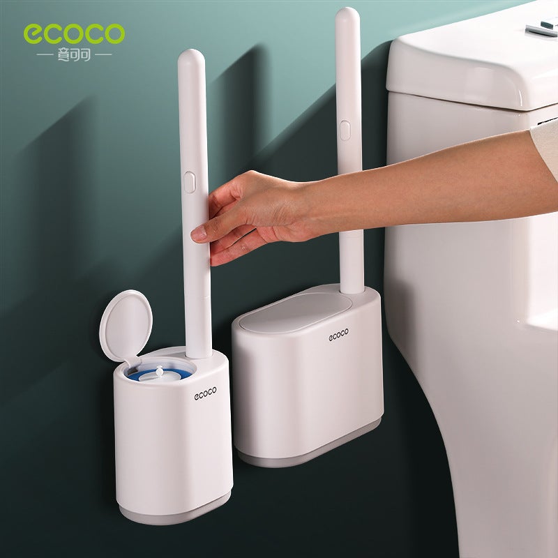 فرشاة مرحاض disposable مثبتة على الحائط – أداة تنظيف منزلية بدون زوايا ميتة - Image 2