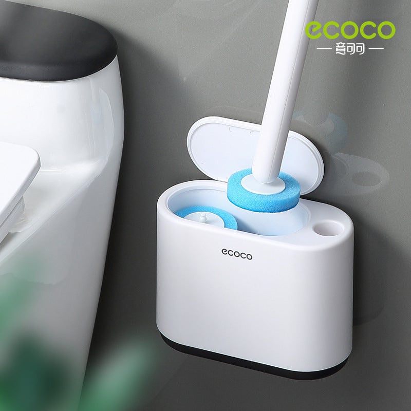 فرشاة مرحاض disposable مثبتة على الحائط – أداة تنظيف منزلية بدون زوايا ميتة - Image 3