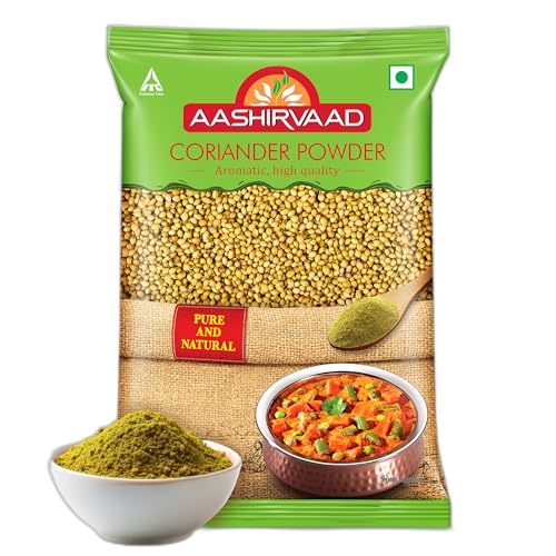Aashirvaad Coriander Powder, 500g Pack, Perfectly Balanced Coriander Powder with No Added Flavours and Colours - Image 1