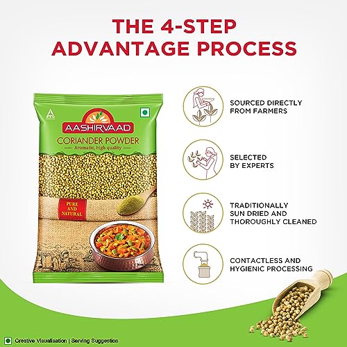 Aashirvaad Coriander Powder, 500g Pack, Perfectly Balanced Coriander Powder with No Added Flavours and Colours - Image 2