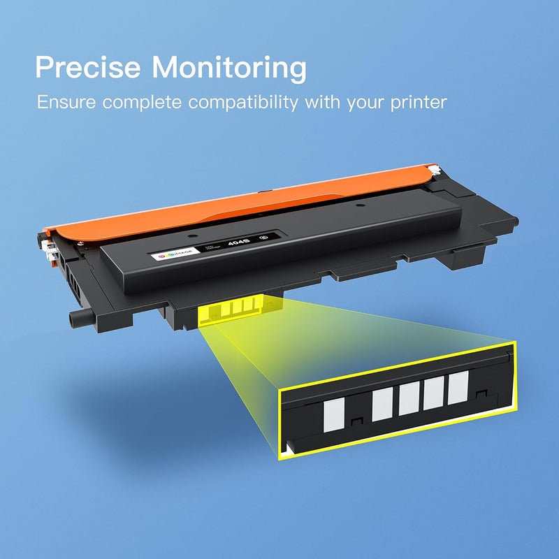 GPC Image Compatible Toner Cartridges Replacement for Samsung CLT-P404C K404S C404S K404S Y404S for Xpress SL-C430W SL-C480W SL-C480FW SL-C430 SL-C480 SL-C480FN (Black Cyan Magenta Yellow,4-Pack) - Image 5