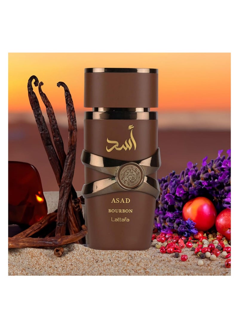 Lattafa - Lattafa Asad Bourbon Eau De Parfum 100ml - Image 1