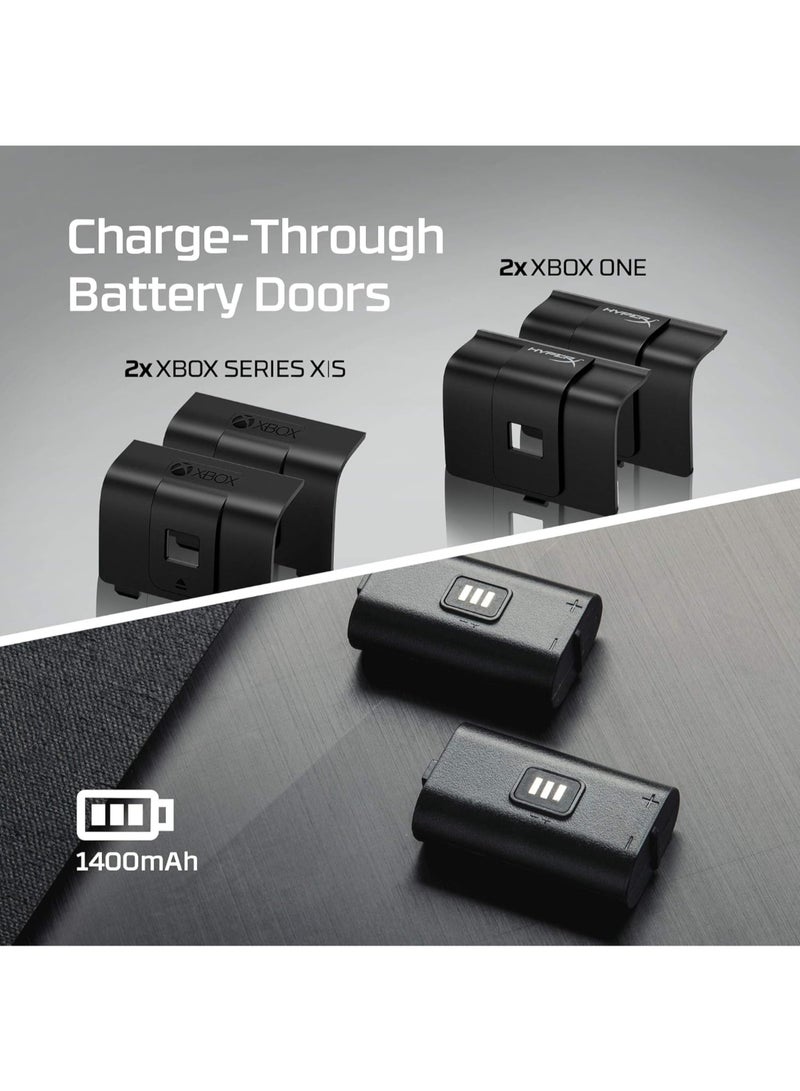 HYPERX Chargeplay Duo - Charging Station For Xbox Series X|S And Xbox One Wireless Controllers, Includes Two 1400Mah Rechargeable Battery Packs - Image 5