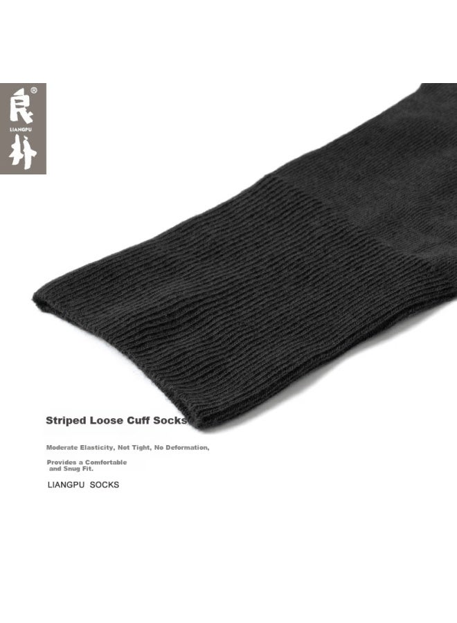 Liangpu Summer Men's Pure Cotton Thin Breathable Mid-calf Socks Comfortable Sweat-absorbing Casual Business Socks - Image 3
