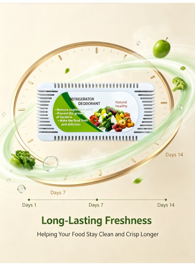 CityRiya-Long 3 Pcs Fridge Deodorizer Box, Natural Refrigerator Odor Remover, Effective Odor Absorber to Keep Food Fresh, Deodorant for Refrigerator Freezer (LB-A51-01-1) - Image 5