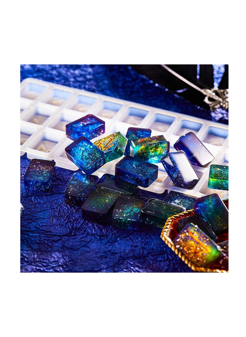 Y&D Rune Resin Mold, Symbol Letter Silicone DIY Word Molds, Crystal Epoxy Charm Mold with Sequins 12 Colors for Personalized Pendant Crafts Making Supplies  - Image 2