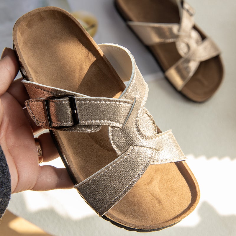 Summer Fashion Sandals, Slippers, Flats, Comfortable, Casual, Cork, Boys And Girls Shoes, Non-Slip And Wear-Resistant - Image 4