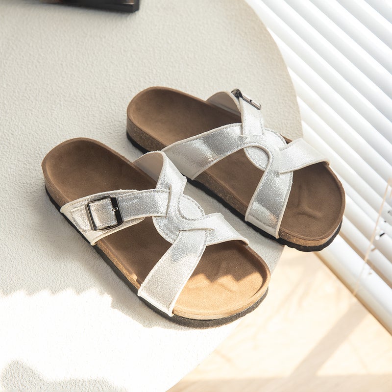 Summer Fashion Sandals, Slippers, Flats, Comfortable, Casual, Cork, Boys And Girls Shoes, Non-Slip And Wear-Resistant - Image 1
