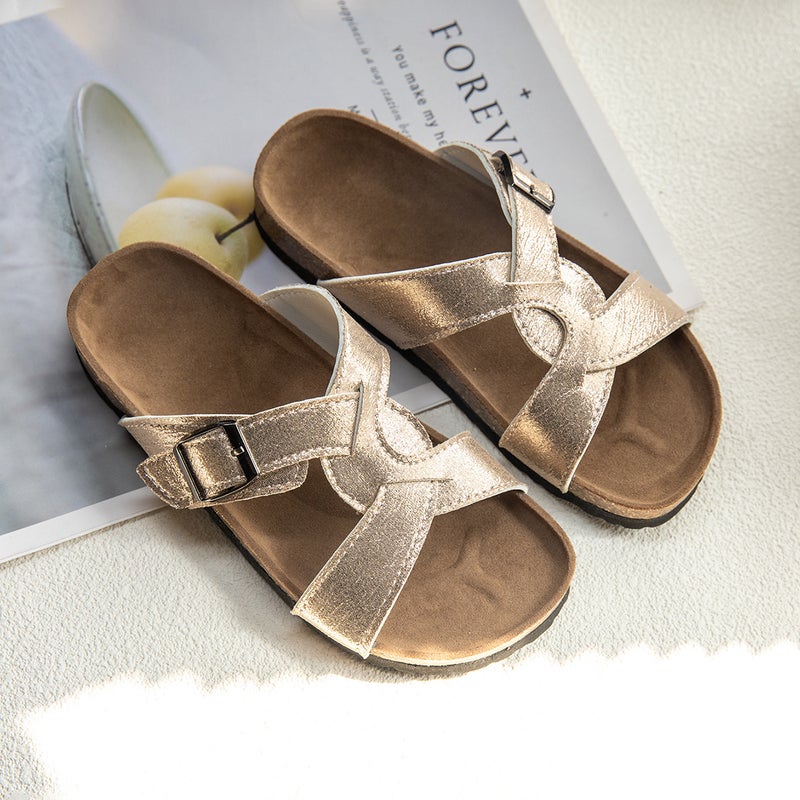 Summer Fashion Sandals, Slippers, Flats, Comfortable, Casual, Cork, Boys And Girls Shoes, Non-Slip And Wear-Resistant - Image 3