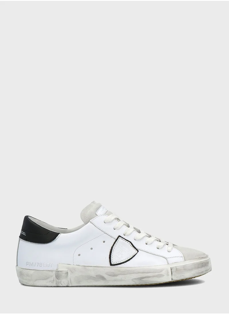 Philippe Model Low Top Lace Up Sneakers