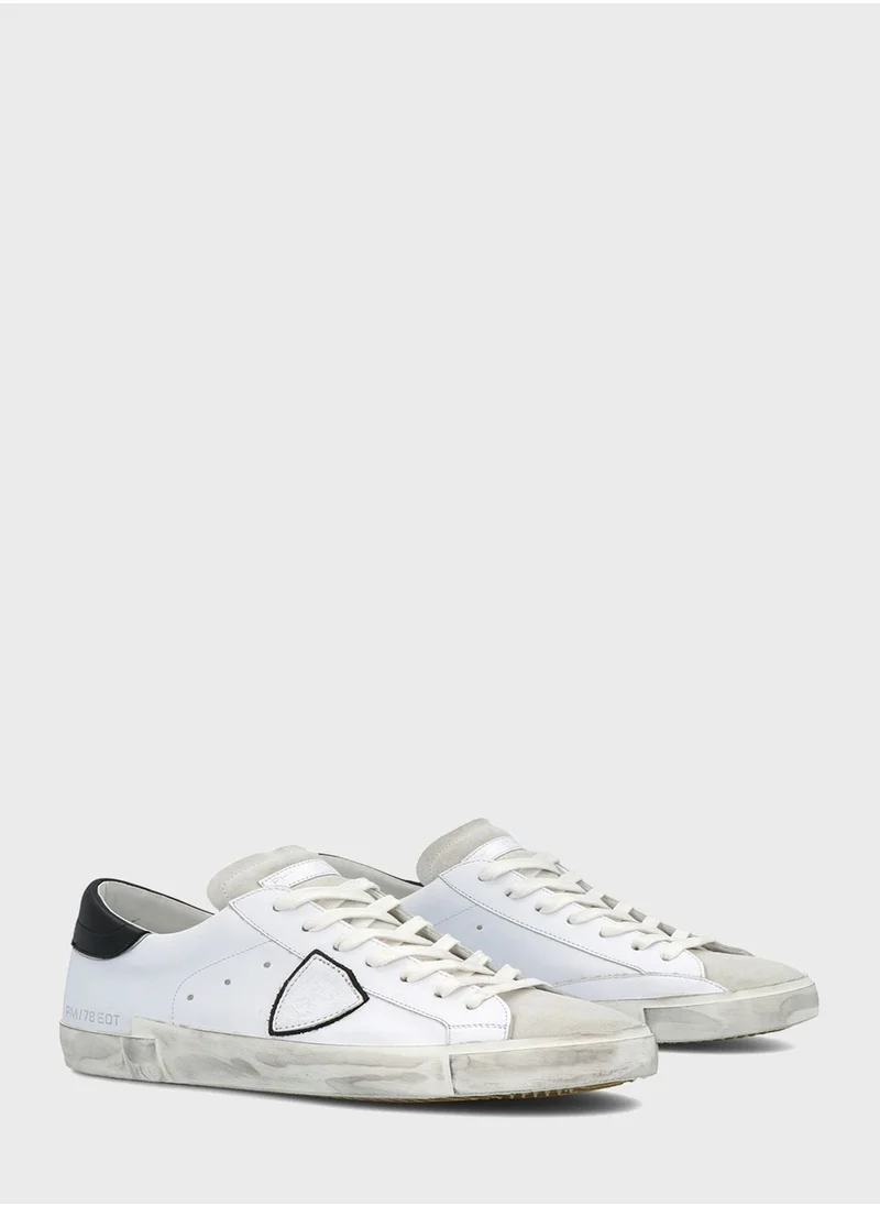 Philippe Model Low Top Lace Up Sneakers