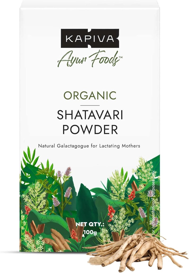 Kapiva Organic Shatavari Powder 100g - Natural Lactation Support - Image 1