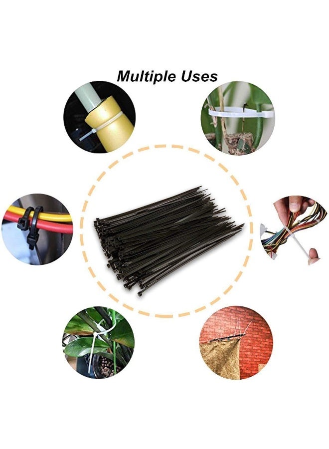 Zip Ties 100 Pcs 20 Cm Cable Tie Adjustable Durable Self Locking Nylon Zip Cable Ties For Home Office Garage Workshop  - Image 2