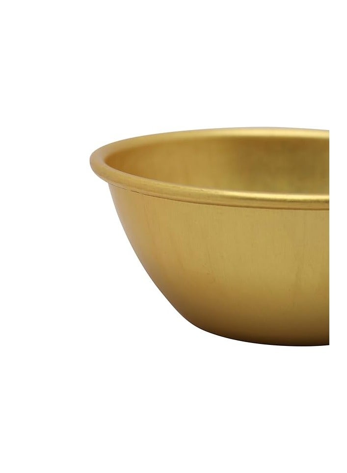 Aluminum Cream Mold Gold 9CM | Dessert & Cream Caramel Serving Bowl | Oven Safe For Pudding Creme Brulee Custard Cups - Image 3