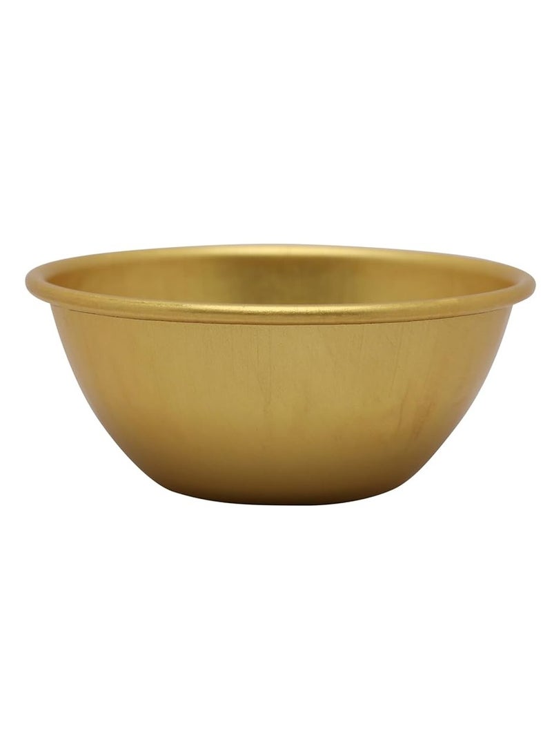 Aluminum Cream Mold Gold 9CM | Dessert & Cream Caramel Serving Bowl | Oven Safe For Pudding Creme Brulee Custard Cups - Image 1