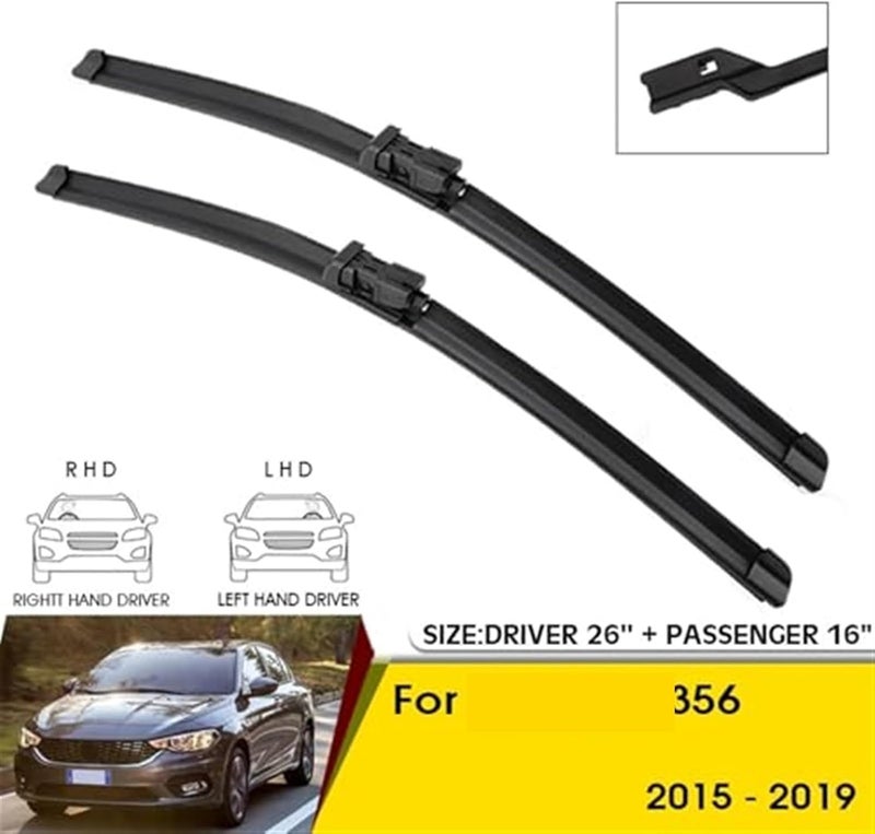Wivplex Car Front Wiper Blades for Fiat Tipo 356 - Image 5