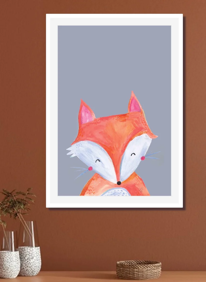Drawdeck Woodland Fox On Grey