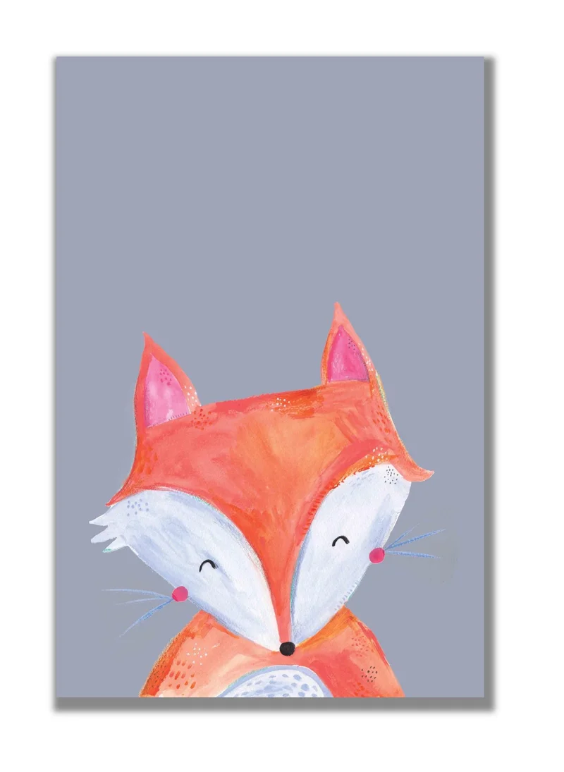 Drawdeck Woodland Fox On Grey