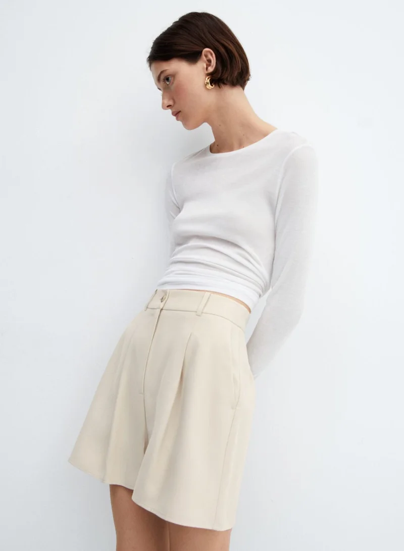 MANGO High Waist Shorts