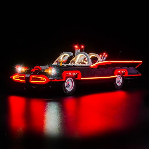 LocoLee Light Compatible with Lego Batman The Classic TV Series Batmobile 76328 Lighting Set Accessories Compatible with Lego 76328 No Models Only Light Standard Version - Image 1