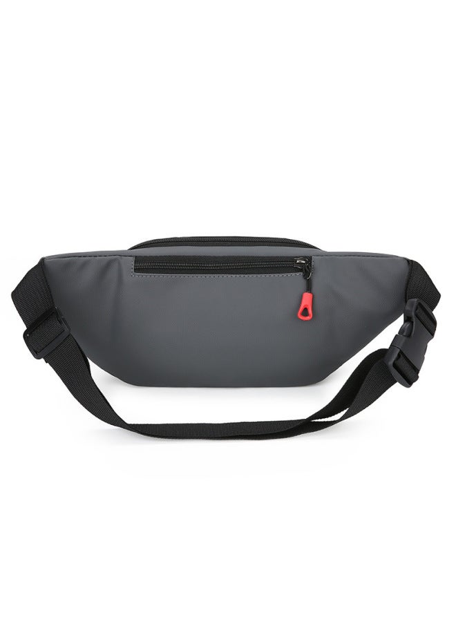 Generic Waist Bag Fashion Sports Shoulder Bag Men's And Women's Chest Bag Korean Style Fashionable Running Fitness Backpack Messenger Bag-Color:106 Black-Size:35*14*5CM - Image 4