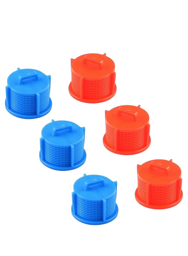 AGM73269501 Washer Water Inlet Valve Filter Screen Replacement for Ken-More L-G Washing Machine 1810261, AP5202486, PS3618281, EAP3618281, 3 Red and 3 Blue Inlet Filters - Image 1