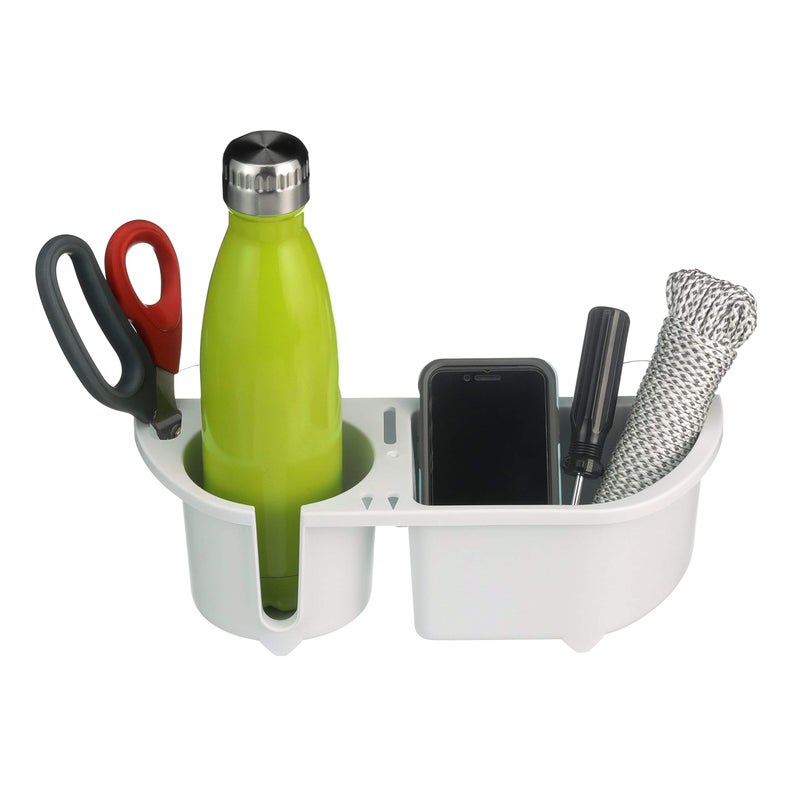 Seachoice Cruisin' Caddy, UV-Resistant Marine Boat Beverage and Item Organizer, White - Image 5