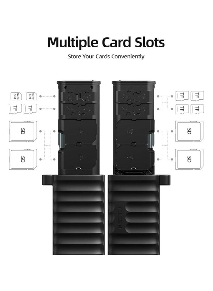 تيليسن تليسـن S6-MCR-01 قارئ بطاقات متعدد الوظائف – بمنفذ مزدوج USB-C / USB-A، متوافق مع بطاقات MicroSD وSD - Image 4